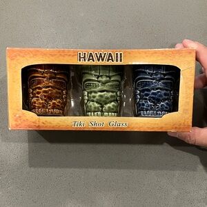 Hawaii Tiki Shot Glass Set